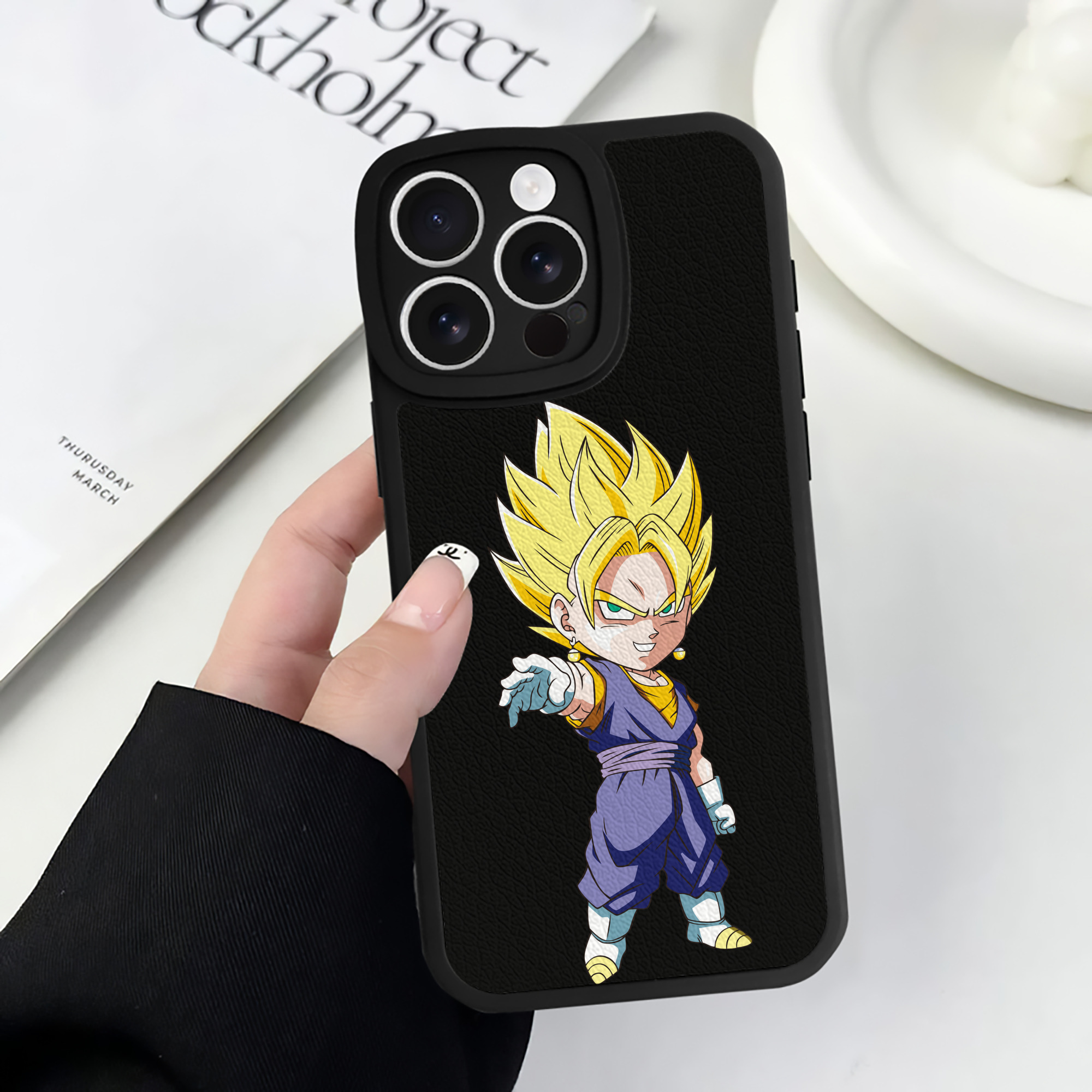 （画像用） ドラゴンボール ベジット DRAGON BALL Vegetto 【iPhone 16シリーズ対応】シリコンスマホケース（レザー調） 材質：シリコン